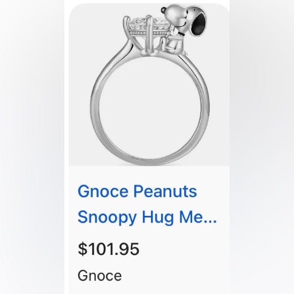 🌟 S925 Sterling Silver Snoopy Diamond Ring - Picture 11 of 12